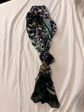 FerragamoLightweight Printed Silk Scarf - Multi-Color